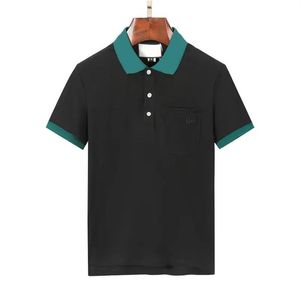 T-shirt 2021 Italie POLOT chemise mode hommes polos manches courtes décontracté coton T-shirts haute qualité casualetter Down Collar T272S