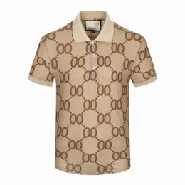 T-shirt 2023 Italie Polot Shirt Fi Men Polo Polo Sleeves Casual Cott Cott T-shirts de haute qualité décontractée sur le col K3UA #