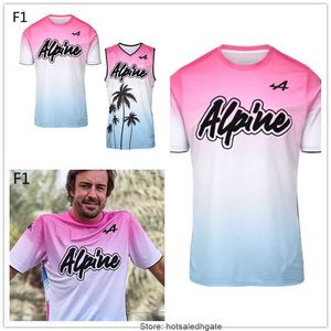 T-Shirt ALPE Alonso gilet formule 1 maillot ALPINE F1 équipe Miami 2022 hommes uniforme de course MOTO MOTO F1 uniforme