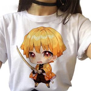 T-Shirt Anime Kimetsu No Yaiba Vêtements Japonais Devil Killer Graphic Hot T-shirt Femme Top P230603
