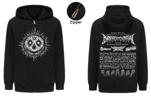 T-shirt BABYMETAL Zipup Hoodie Sweatshirts Mannen/Vrouwen Lange Mouw Rits Hoody Kleding Streetwear Harajuku Heavy Metal Rock Band Kleding