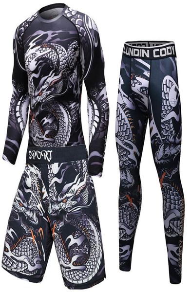 T-shirt marque Bjj Mma, Compression Rashguard pour hommes Vs Pk, collants de Fitness 3d, Bodybuild Fit Rash Guard7682857