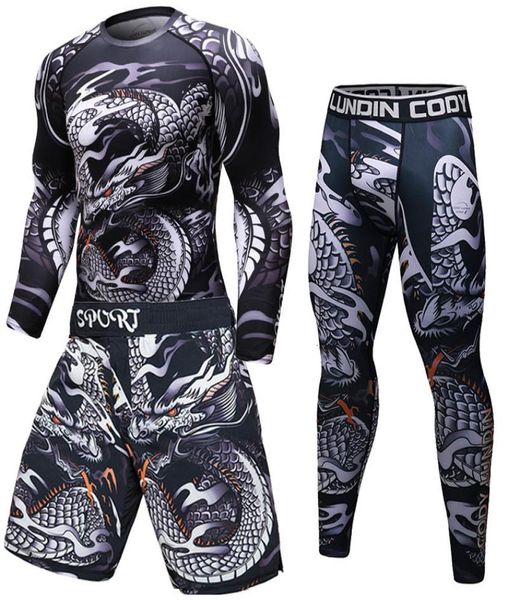 T-shirt Brand BJJ MMA Travaillez la compression Rashguard Men Vs PK EXERCICE 3D COLLS DE FITNESSE BODO BODYBUILD FIT RASH GURD8887797