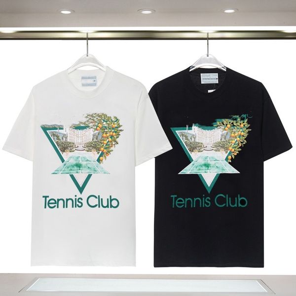 T-shirt vêtements designer hommes vêtements Casablanca Tennis Club chemise de sport hommes T-shirts décontractés chemises respirantes Street Shorts manches luxe hommes mode dessus de chemise