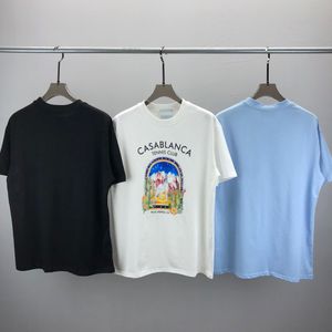 T-shirt vêtements de marque T-shirts pour hommes Polos Roundt-shirts col brodé et imprimé style polaire vêtements d'été avec rue pur coton montagne