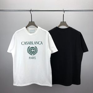T-shirt vêtements de marque T-shirts pour hommes Polos Roundt-shirts col brodé et imprimé style polaire vêtements d'été avec rue pur coton w24s