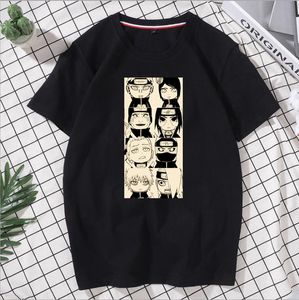 T-shirt ontwerper Japanse elementen Tokyo street casual wear bedrukt puur katoen ronde hals korte mouw zwart en wit katoen ademend #135