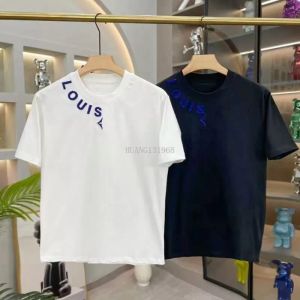 T-shirt Designer Mens T-shirts Unisexe Femmes Couple Fashion Fashion Coton Coton LETTRES À MARCHES CORD