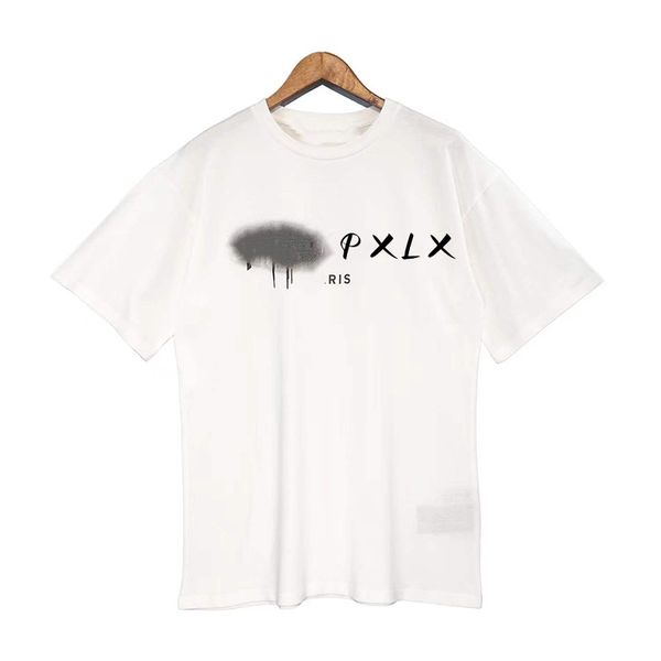 Diseñador de camisetas PA Marca de camisetas de lujo para hombres Camisetas Spray Heart Letter Manga corta Primavera Verano Marea Hombres y mujeres Camiseta Tamaño S-XL Diseñadores Ropa