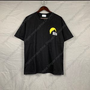 T-shirtontwerper verkoopt goed oversized High Street 320G Cotton Rhude T-shirt Men Dames
