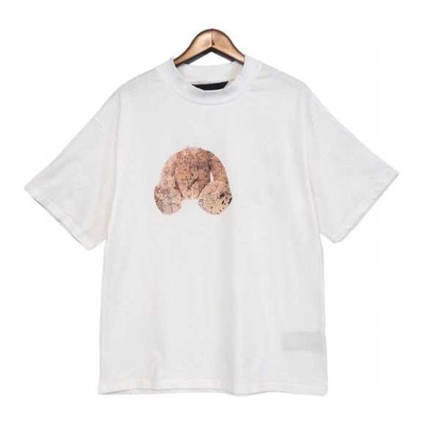 Camiseta Camiseta de diseñador Camisetas de palma para hombre Niño niña Sudor Camisetas Estampado Oso Oversize Transpirable Casual Calidad Ángeles Camisetas Algodón puro Tamaño S-XL fg