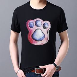 T-shirt chien empreinte Match Series Design Men Femmes Print Street Street Harajuku Top Tee Summer Street Trend Graphic T-Shirts 2022
