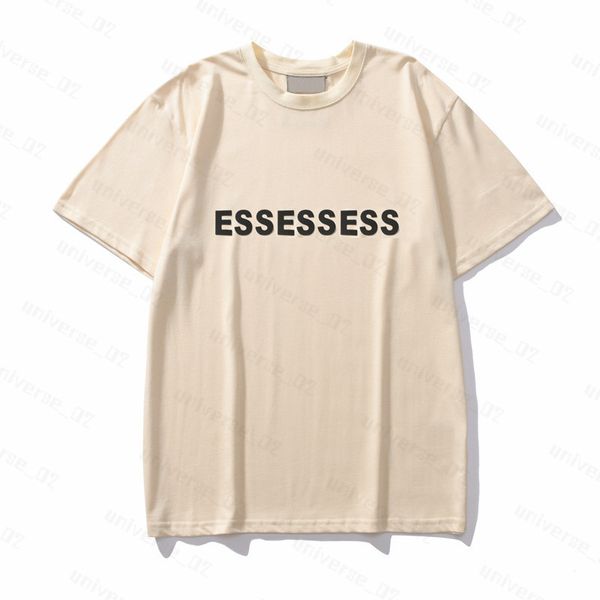 T-shirt EssentialShirt Mens T-shirts épais coton version Coton Summer Women Designers Tshirt Tops Homme Lettre décontractée Polos Vêtements Vêtements Tees