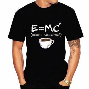 T-shirt pour hommes Energy = lait + café Tshirt Été Hommes Vêtements Streetwear Col rond Chemise Fi T-shirts à manches courtes Tops Y8bM #