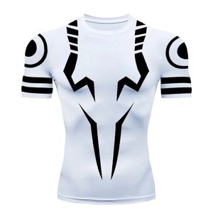 T-shirt voor mannen Gym Graphic T Shirts Anime Jujutsu Kaisen 3D Print Compressie Fitness Undershirt T-shirt Oversized Men Kleding Top 240419