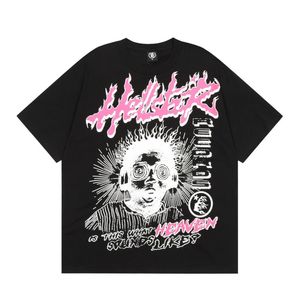 T-shirt Hell Star Heren T-shirt Designer Shirts Heren Hellstar Shirt Heren T-shirts Korte Rapper Gewassen Heavy Craft Losse Top Met Korte Mouwen High Street Retro Hell Dames