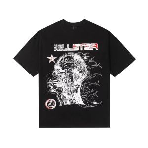 T-shirt Hellstar surdimensionné hauts designer hommes mode d'été couple coton t-shirt décontracté s-xl