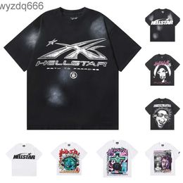 Camiseta Hellstar Shirt Designer Men Polo Women Summer Camisetas Muelas transpirables Moda de alta calidad TEE STREETWear Pirnt Hip Hop Algodón FSSG FSG