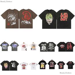 T-shirt Hellstar T-shirts Heren en Dames Designer Korte mouwen Modieuze bedrukking met uniek patroonontwerp Hip Hop T-shirts hoodie essentialsweaters 221