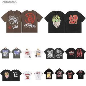 T-shirt Hellstar T-shirts Heren en damesontwerper Korte mouw Modieus afdrukken met uniek patroonontwerpstijl Hip Hop Ni7d