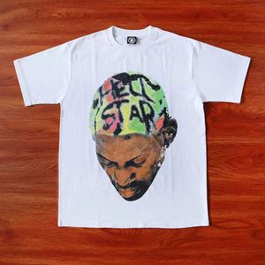 T-shirt High Street Hiphop Streetwear Top Tee Afdrukken T-shirts Mannen Vrouwen Echte Foto