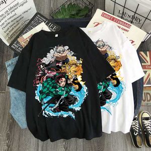 T-Shirt japonais anime démon tueur T-shirt à manches courtes femme Kawaii Kimetsu No Yaiba graphique unisexe y2k vêtements haut P230603
