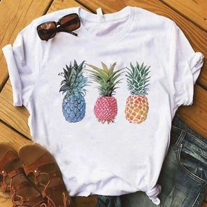 T-Shirt Kawaii 2020 Mode Dames T-shirt Grafische Top Ananas Fruit Kleding P230603