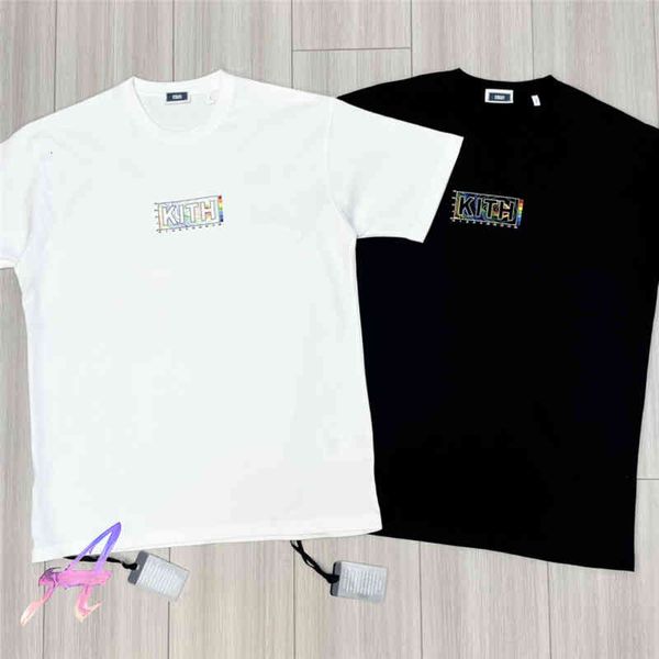 T-shirt Kith T-shirt pour hommes vêtements pour hommes de haute qualité tour Eifel T-shirts femmes surdimensionné hauts Vintage coton à manches courtes