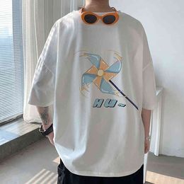 T-shirt Koreaanse heren korte mouwen, T-shirt, halve mouw ins 2022 Rood, nieuwe tiktok, zomer zomer.