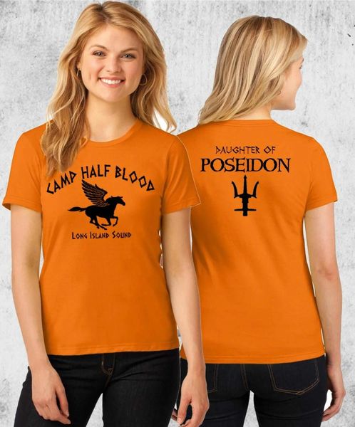 T-shirt Kuakuayu Hjn Camp Half Blood Tshirt Percy Jackson Halloween Costume 2 Femmes imprimées à côté