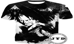 T-shirt Luffy 3D Print Shirts Funny Tee Tee Anime Tshirt Mens Vêtements Coupages Tee Tops d'été Cadeaux pour les amis de la famille S5XL 12 Style8795678