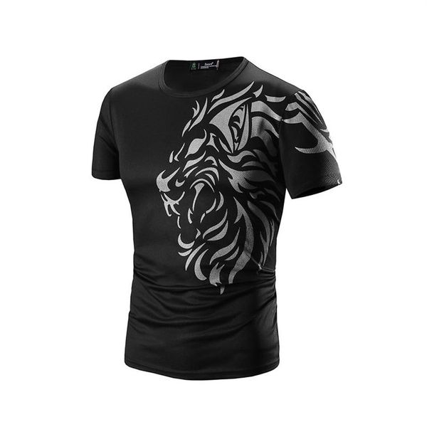 T-shirt manches courtes pour hommes, style Hip Hop, impression de tatouage, décontracté, drôle, Slim, 3XL264n