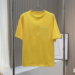 t-shirt heren t-shirts designer driedimensionaal reliëf top met korte mouwen en ronde hals voor koppels voor mannen en vrouwen
