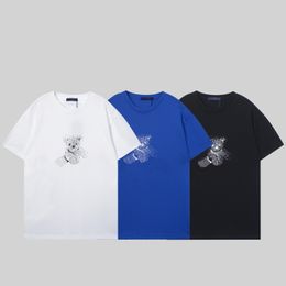 T-shirt Vêtements de marque pour hommes T-shirt graphique Bear Cottons Tops Chemise décontractée Luxurys Respirant Anti-rétrécissement Anti-rides Anti-boulochage Mode Hommes Femmes Designers Tshirt