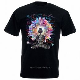 camiseta Namaste Buddha Frs Cotizaciones positivas Color Explosi Tees Fi Cott Slim Fit Top Solid Color Company T Shirt n3aL #