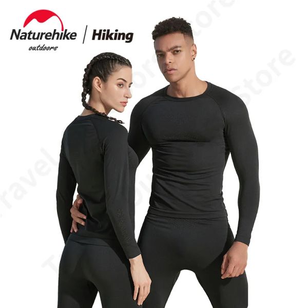 T-shirt NatureHike 2023 WR06 / 07 Sports sous-vêtements Set Guide unique Séchage rapide Antibactérien Fibre de charbon de bois Woman