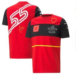 T-shirt nouveau T-shirt F1 polos pilote de sport automobile T-shirt rouge t-shirts d'été