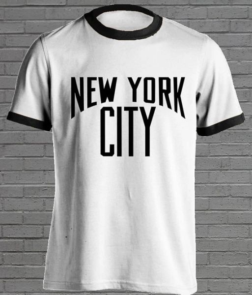 T-shirt New York City Retro T-shirt Vintage Tshirt Old School T-shirt moletom do tumblr t-shirt décontracté hauts t-shirts ringer mode K135