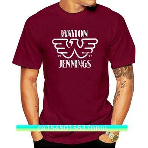 Camiseta Tienda en línea Estilo Waylon Jennings Ablished Hombres Diseño OCuello Camisetas de manga corta 220702