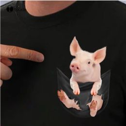 T-shirt cochon dans la poche drôle classique T-shirt S3Xl T-shirt personnalisé Aldult adolescent unisexe impression numérique T-shirt mode drôle nouveau
