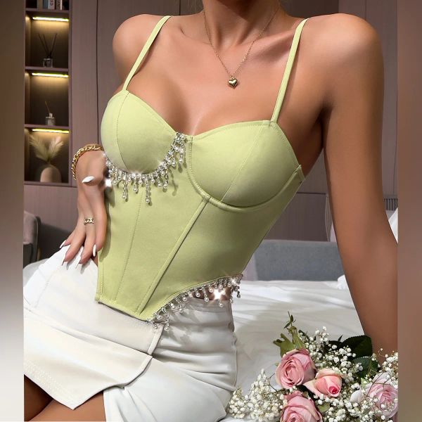 T-shirt lingerie sexy femme corset streetwear bracette mode soutien-gorge femme vêtements ropa mujer club sous-vêtements dames tops crops blusas camis