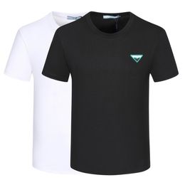 t-shirt chemises designer Été logo triangle limité imprimé T-shirt à manches courtes pour hommes 100% coton Blanc léger décontracté T-shirts pour hommes populaires taille m-xxxl