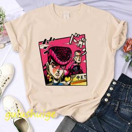 T-Shirt Street Clothing Japonais Anime Fantasy Adventure Top Fun Cartoon Jojo Fashion Comic T-shirt Femme G220612