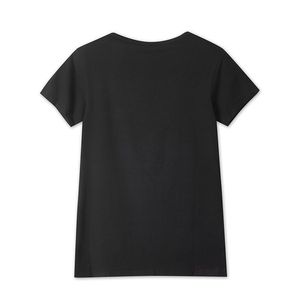 T-shirt été respirant nouvelle mode à manches courtes t-shirts personnalité féminine papillons diamants chauds motif lâche décontracté haut pour femme