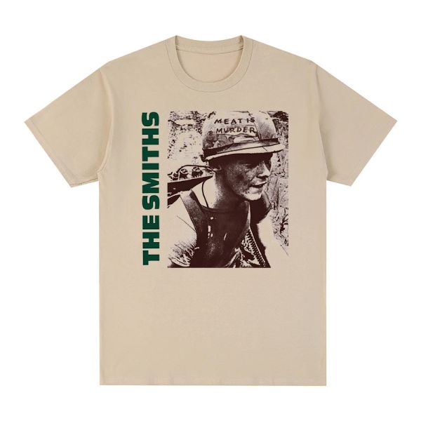T-Shirt The Smiths Meat is Murder Morrissey Marr 1985 Punk Rock Band Vintage T-Shirt coton hommes T-Shirt nouveau T-Shirt femmes hauts