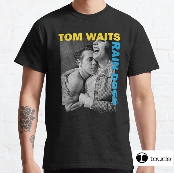 Camiseta Tom Waits Rain Dogs camiseta pegatina cartel Sudadera con capucha máscara gran oferta camiseta de payaso hombres/mujeres impreso Terror moda camisetas Xs5Xl