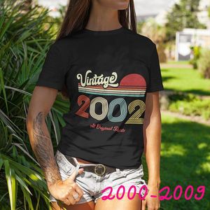 Camiseta Vintage 2000 2009, camiseta para mujer 1221, 18 años, regalo de cumpleaños 21, Idea para hermana, chica, esposa, hija, camiseta superior