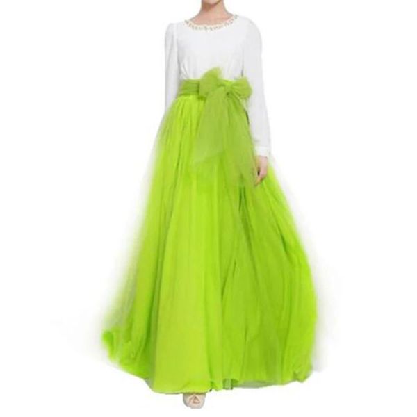 T-shirt femme jupes maxi longues jupe à l'automne femmes jupes en tulle de mariée