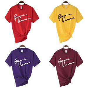 T-shirt Women's's Gianni Lettre T-shirt Femme Streetwear 2022 Summer Haruku drôle Tops Femme Tee Sexy Ladies surdimensionnées en vrac Ops Ops Ee Shirt