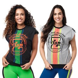 Camiseta Zumba Wear New Cheap Women's Yoga Wear Aeróbicos Running Wear Wear Wear Zumba Wear Top Top Sports Men's Sports Tops